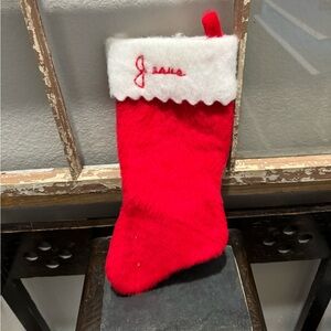 Vintage handmade ‘Jesus’ Christmas stocking